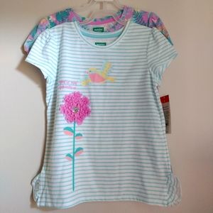 Girls 2 pack short sleeve shirts size 8